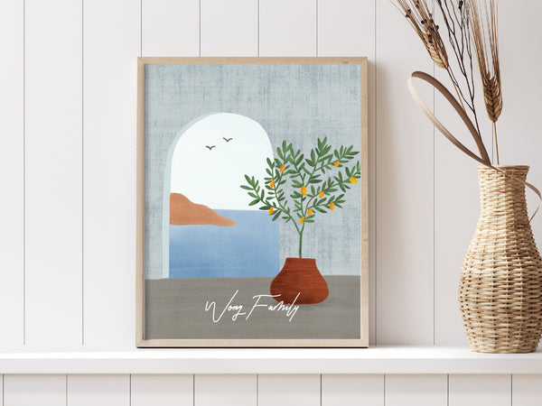 Art Print Poster - Summer's Hope (Customisable Text)