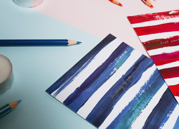 Brushstrokes in Azure