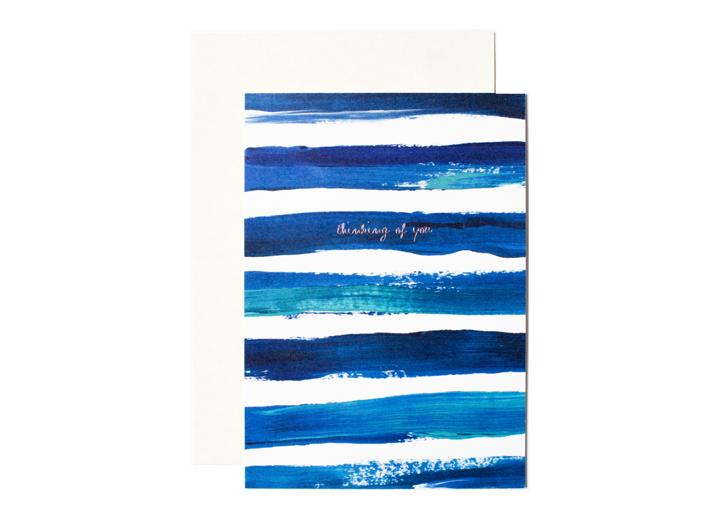 Brushstrokes in Azure