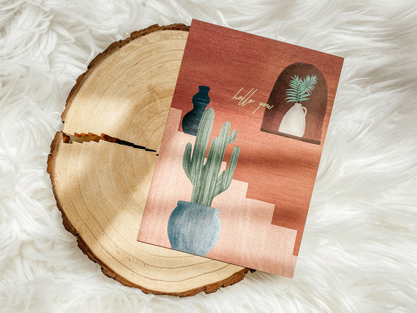 Terra Cotta Stairway Card