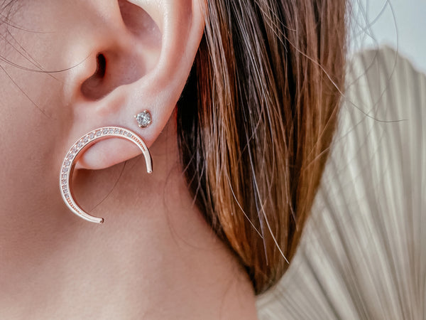 Over the Moon Ear Studs