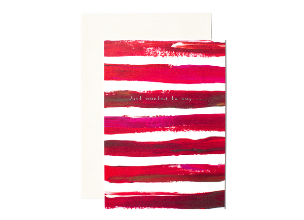 Brushstrokes in Scarlet